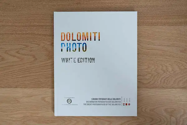 Photography book featuring landscape photography work by Federico Antonello in the Dolomites