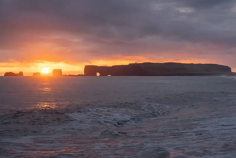 Reynisfjara sunset - Iceland Photo Tour